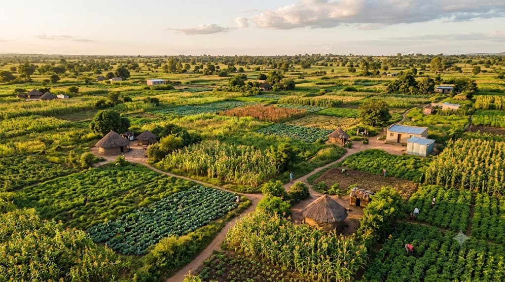 African farm landscape